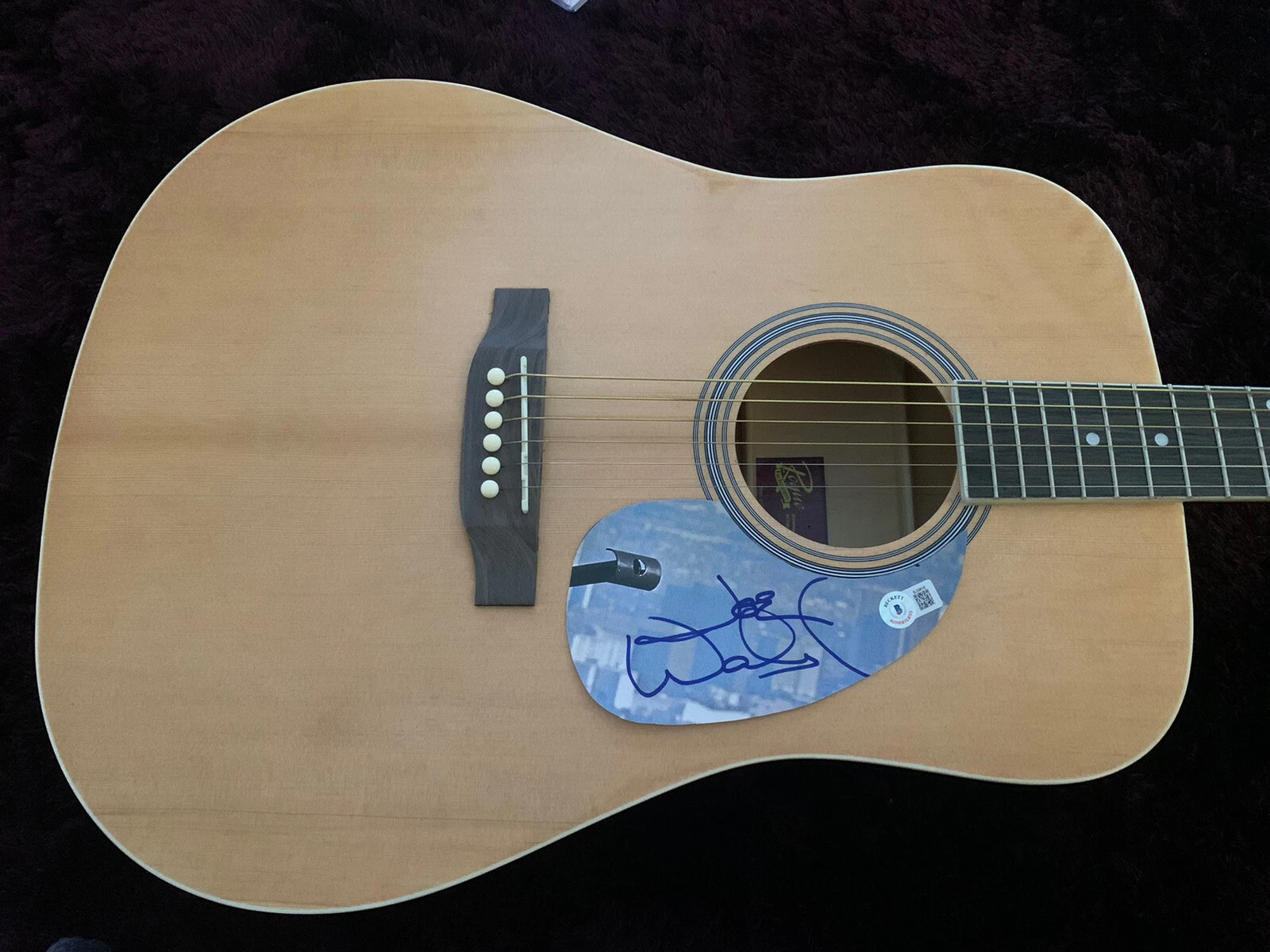 Joe Walsh The Eagles Signed Autographed Acoustic Guitar BAS Beckett Certified