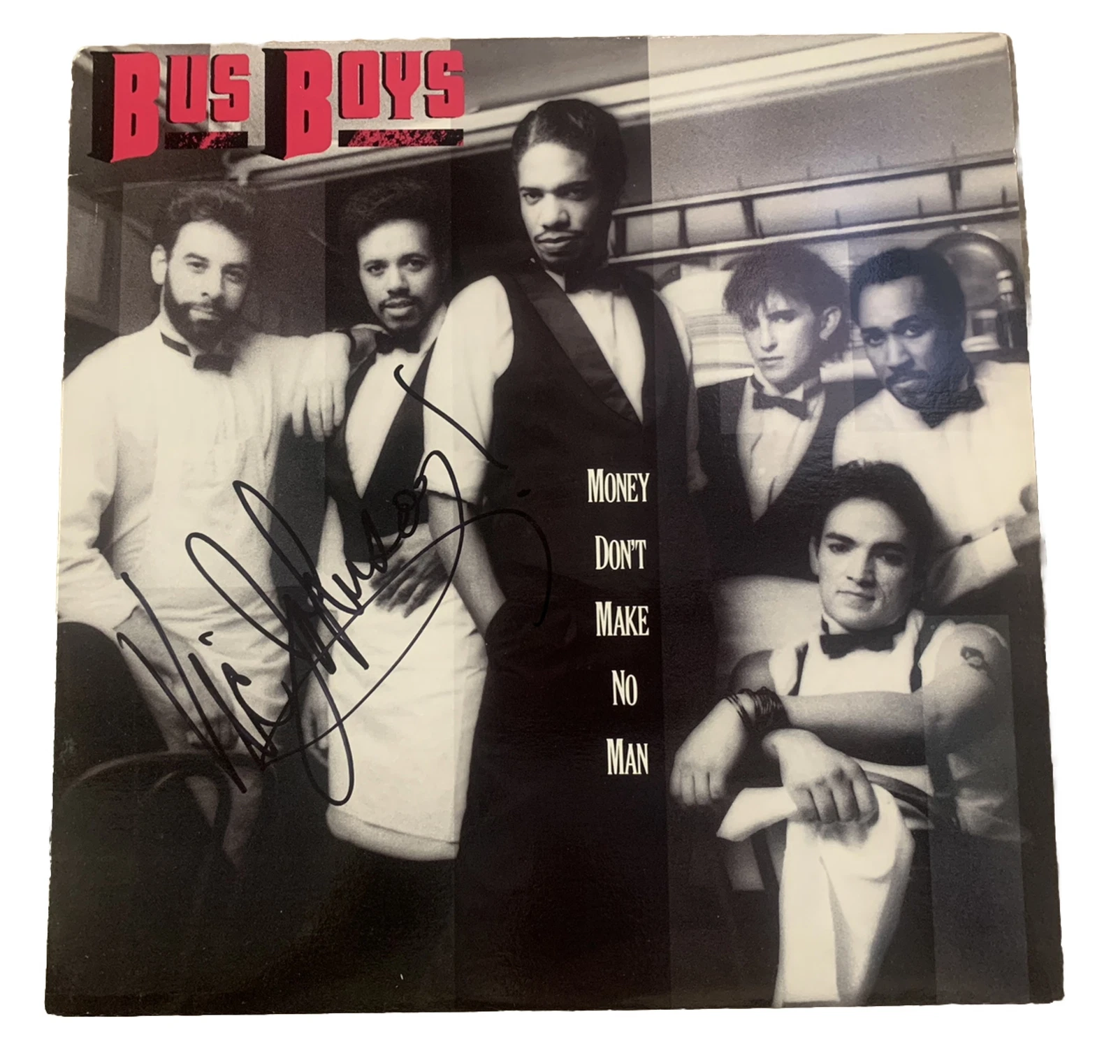 Vic Johnson Bus Boys Autographed Signed Record Album LP  Beckett Guaranteed