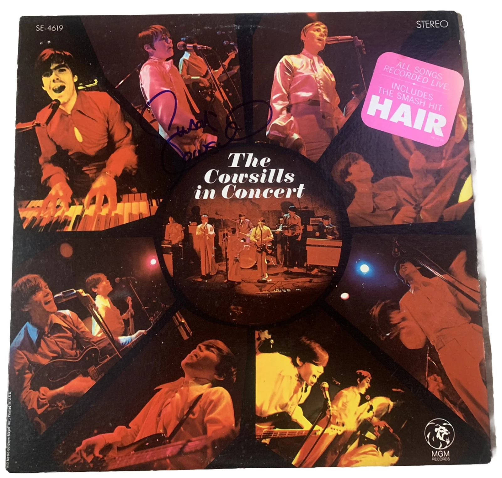 The Cowsills Susan Autographed Signed Record Album LP  Beckett Guaranteed