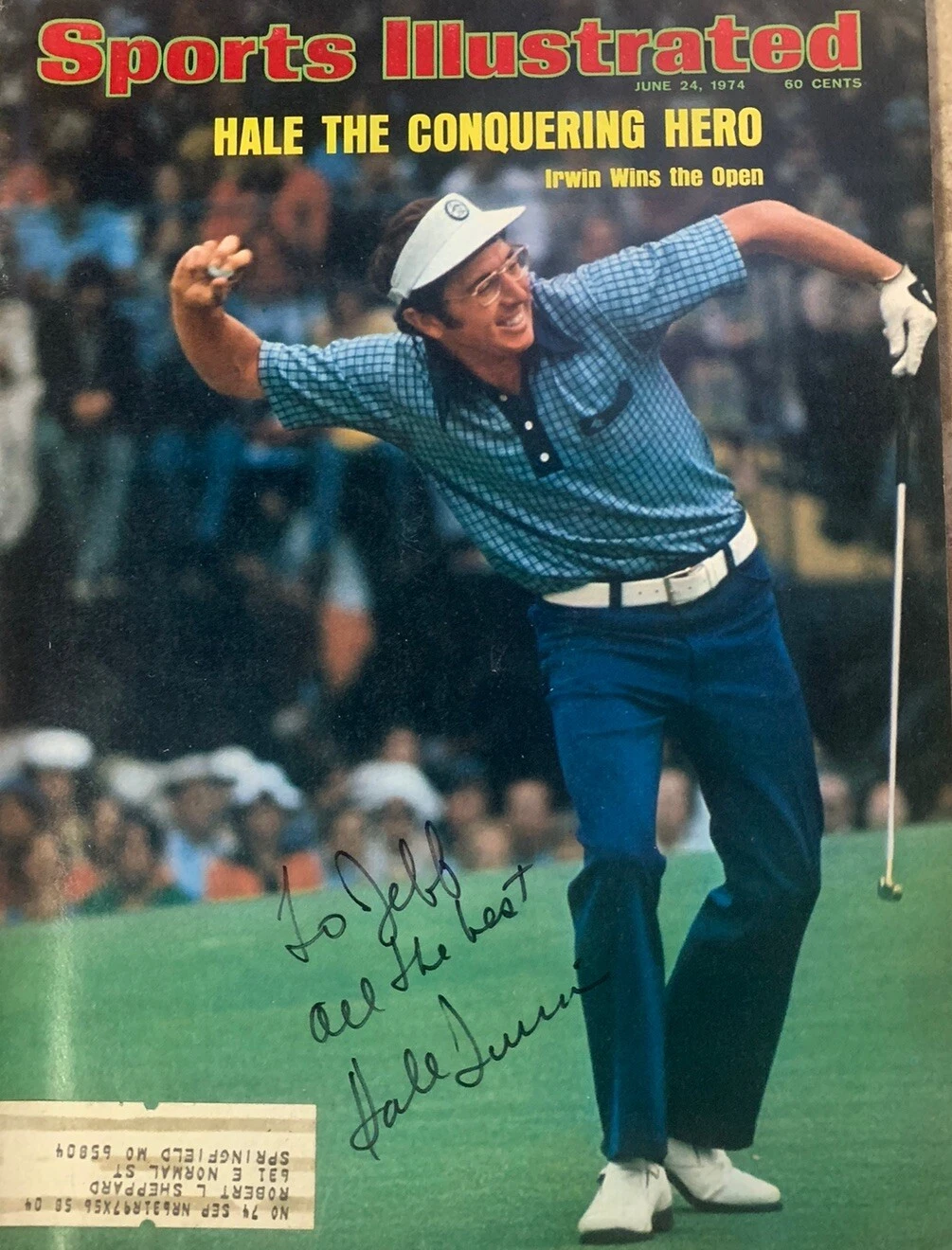 Hale Irwin Golf Signed Autographed SI Magazine BAS Guaranteed