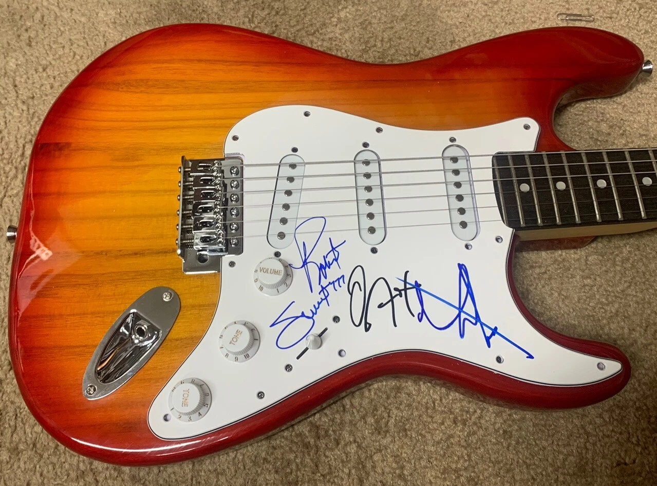 Stryper Band Signed Autographed Electric Guitar x3 BAS Guaranteed