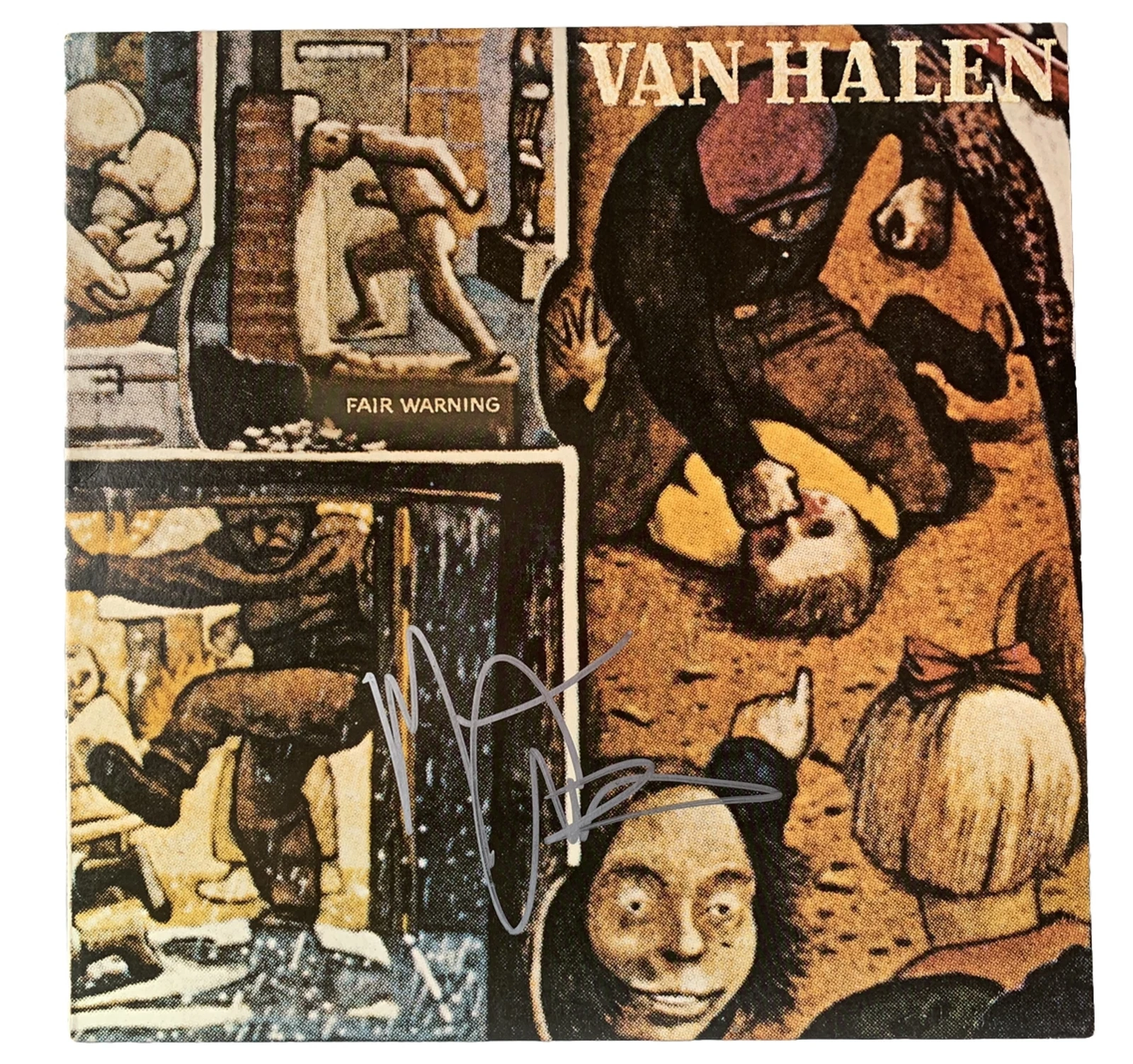 Michael Anthony Van Halen Fair Warning Signed Autographed LP Beckett Certified