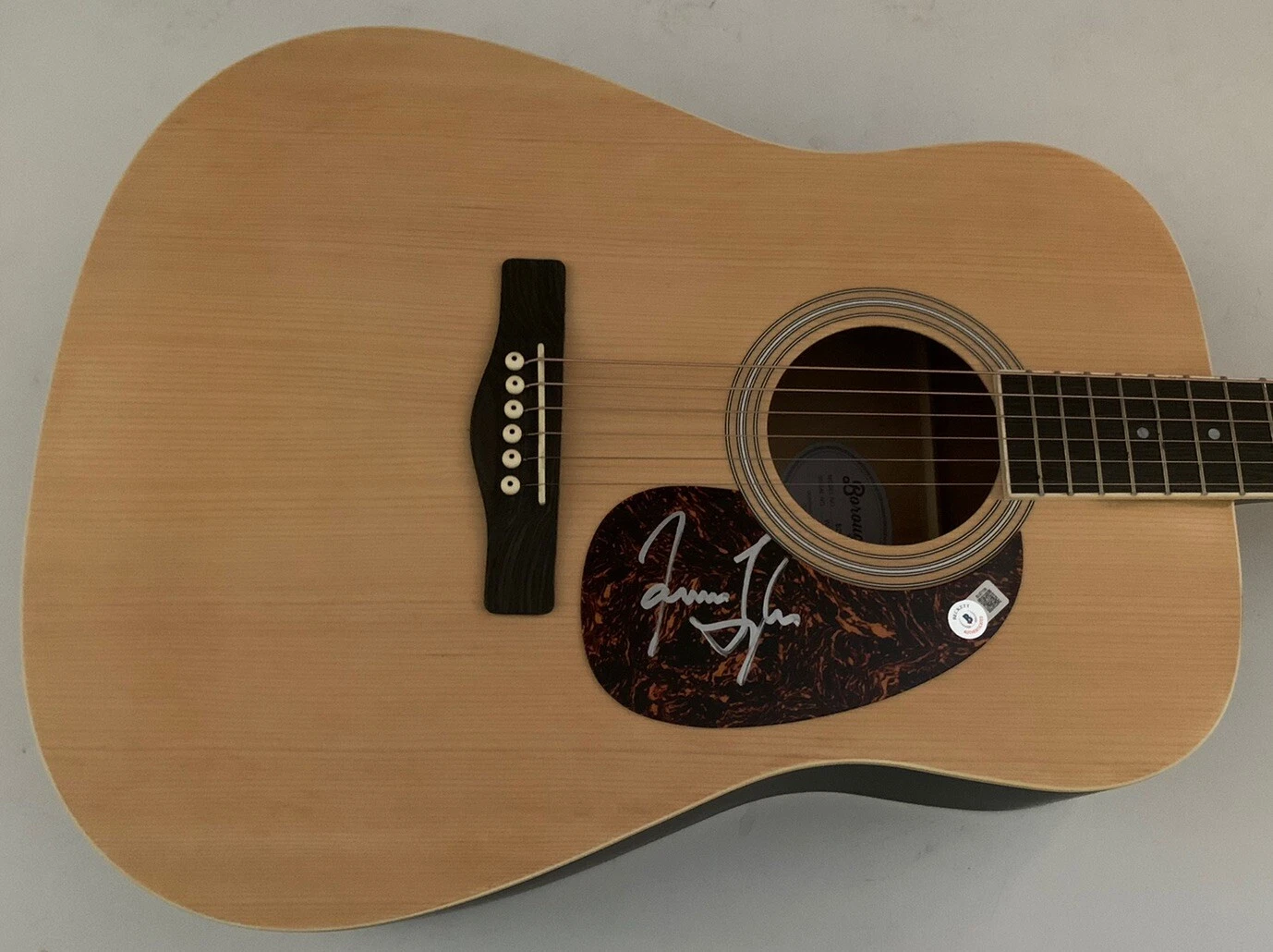 James Taylor Signed Autographed Acoustic Guitar BAS Beckett Certified
