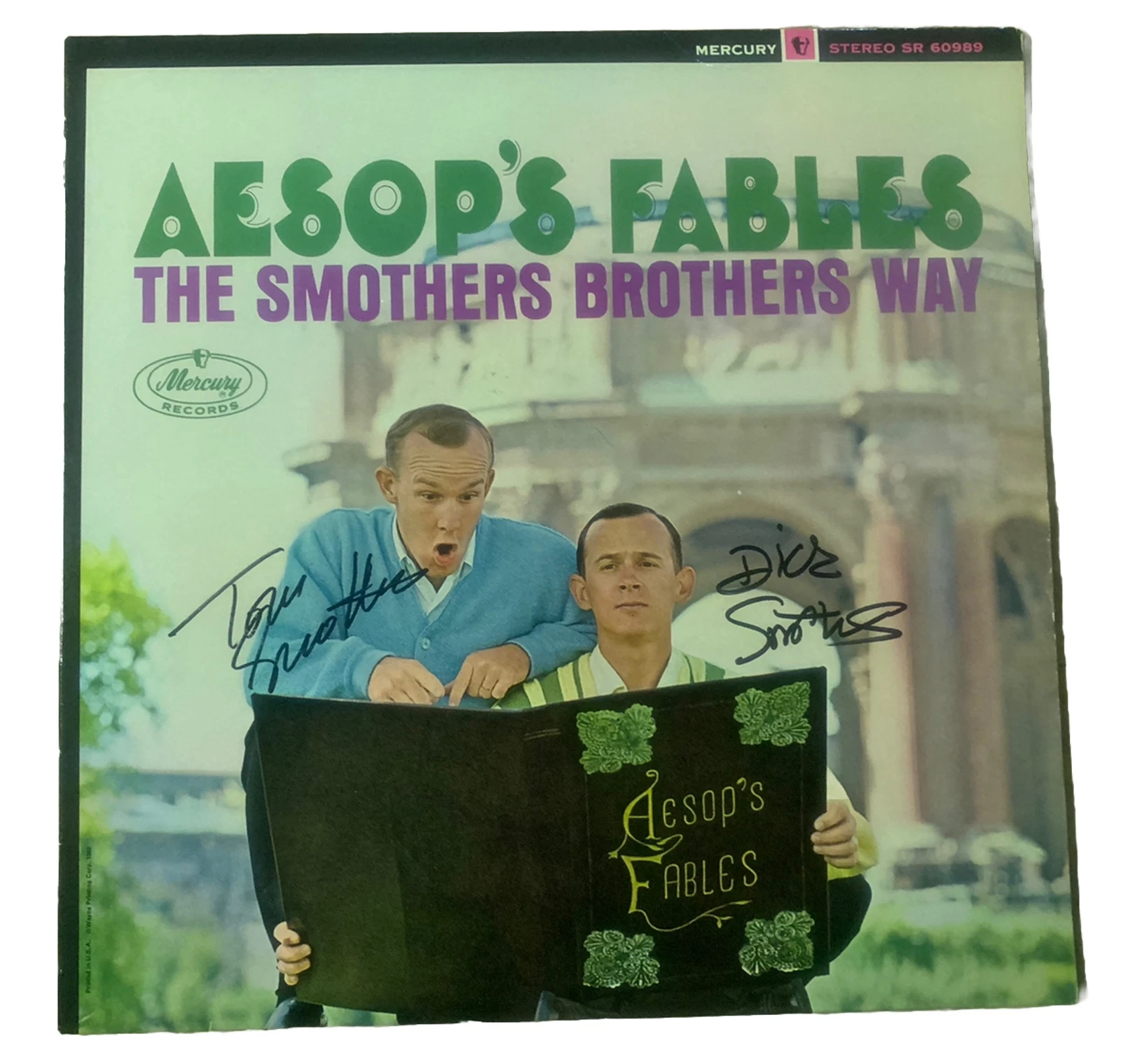 SMOTHERS BROTHERS Signed Autographed Magazine LP Album BAS Guaranteed