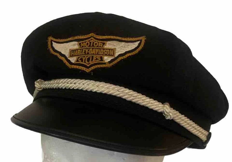 DUSTY HILL ZZ TOP PERSONALLY OWNED HARLEY DAVIDSON CAPTAINS NEWSBOY HAT LARGE COLLECTIBLE MEMORABILIA
