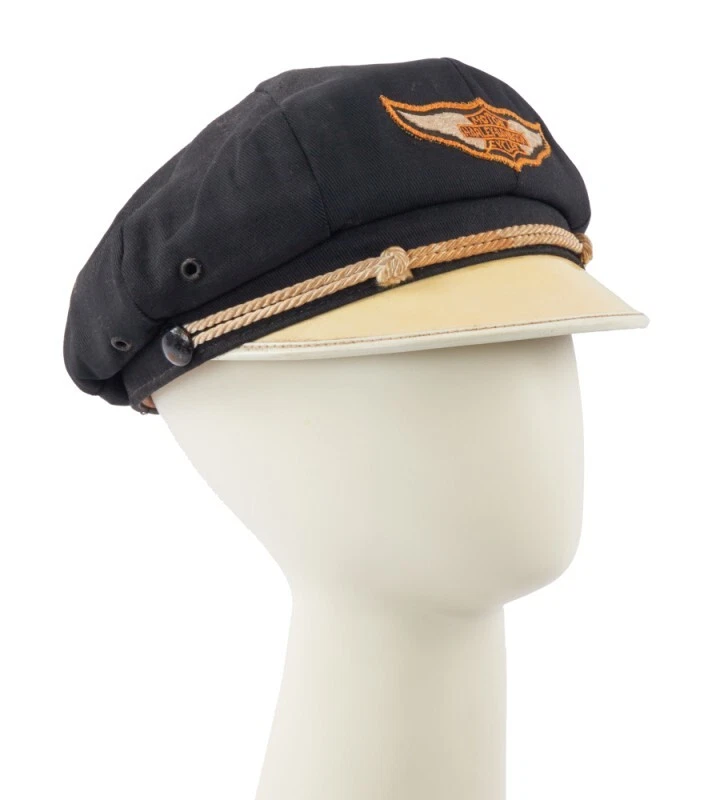 DUSTY HILL ZZ TOP OWNED HARLEY DAVIDSON ORIGINAL 1950’S NEWSBOY HAT 6 3/4 COLLECTIBLE MEMORABILIA