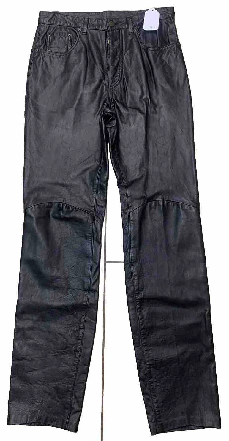 DUSTY HILL ZZ TOP PERSONALLY OWNED BLACK MICHAEL HOBAN LEATHER STAGE TOUR PANT 1 COLLECTIBLE MEMORABILIA