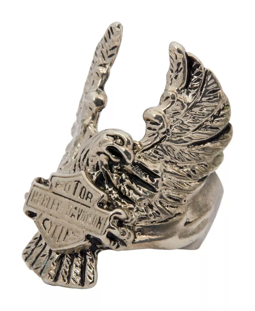 DUSTY HILL ZZ TOP PERSONALLY OWNED HARLEY DAVIDSON WINGED EAGLE RING COLLECTIBLE MEMORABILIA