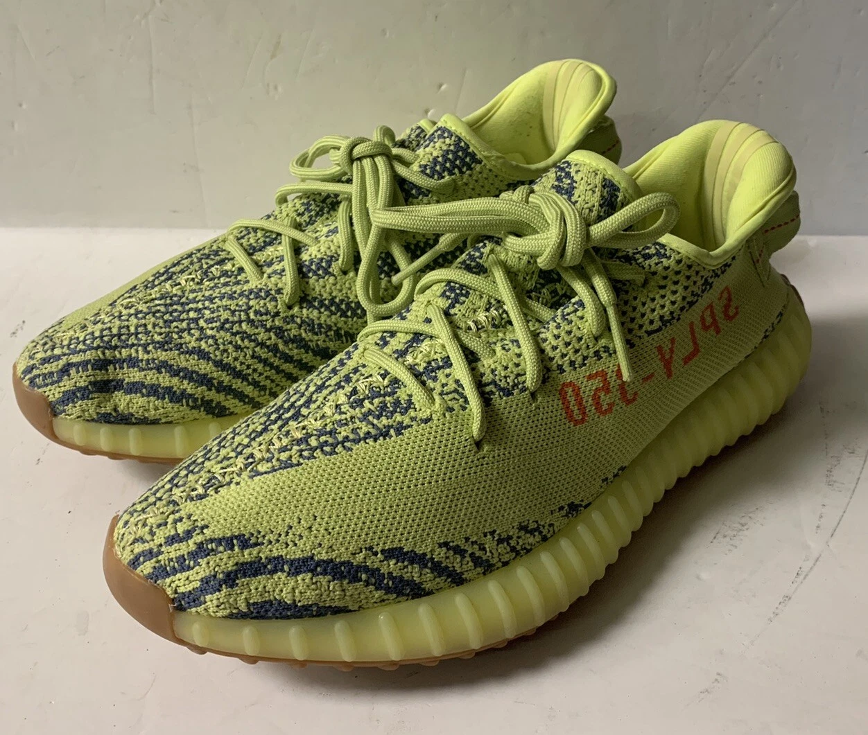 Yeezy Boost SPLY 350 V2 Green & Blue Knit Size 11 Shoes  Lightly Used