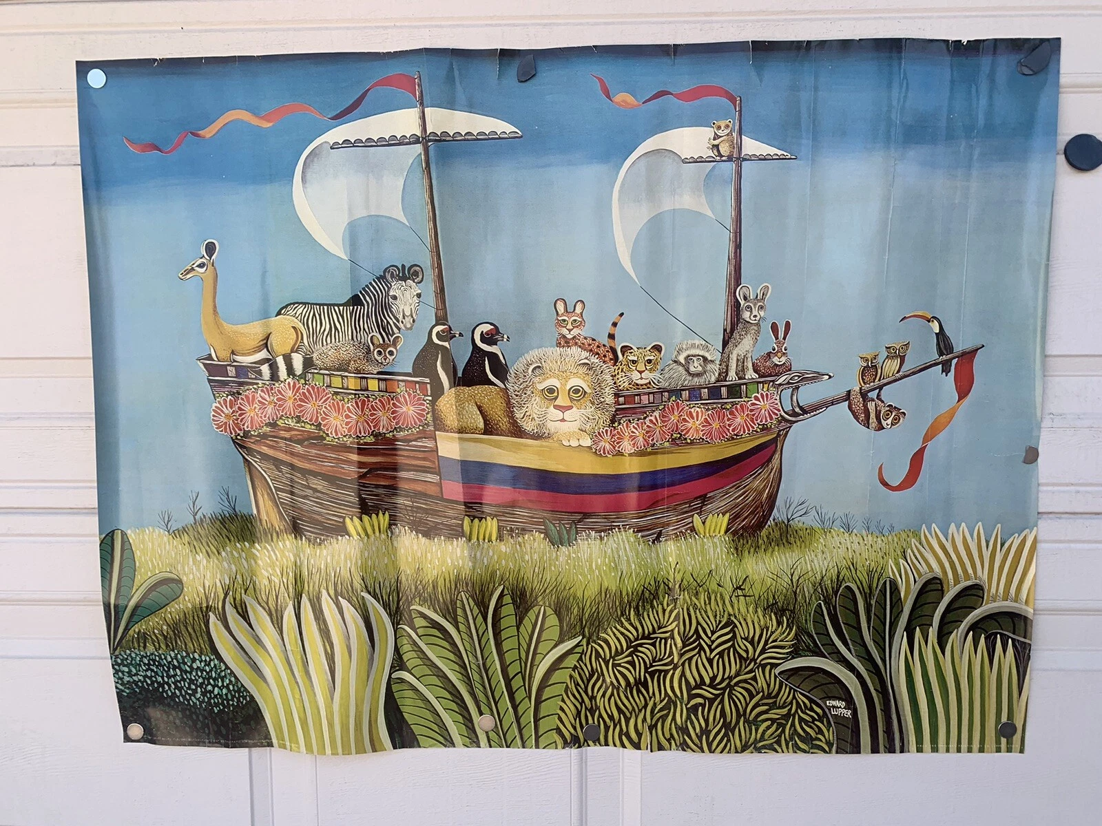 RARE Edward Lupper Vintage 1970's ORIGINAL Noah's Arc  29