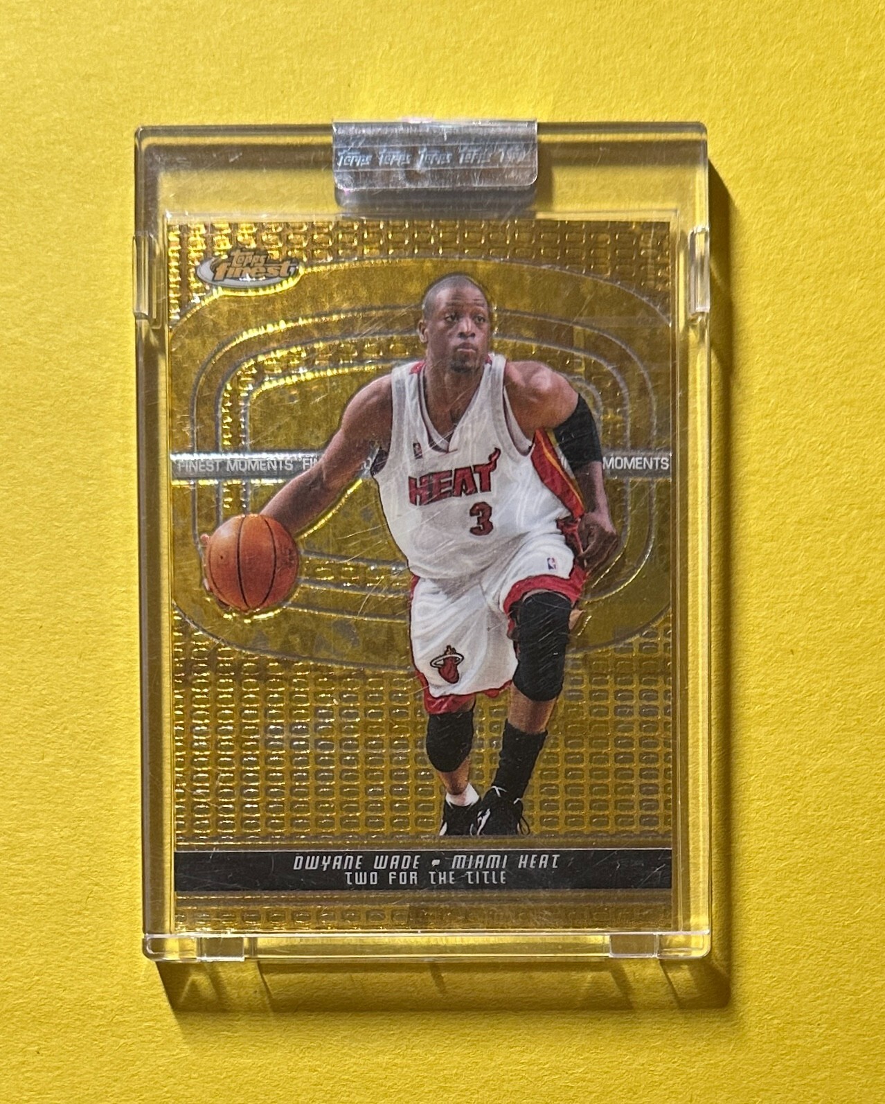 2006 TOPPS FINEST DWYANE WADE TWO FOR THE TITLE SEALED /399 #DW16 HOF