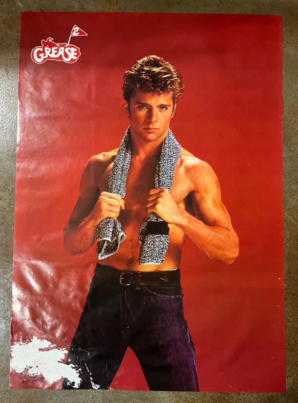 MAXWELL CAULFIELD GREASE 2 VINTAGE 1982 ORIGINAL 20″ X 28″ POSTER D3 READ COLLECTIBLE MEMORABILIA