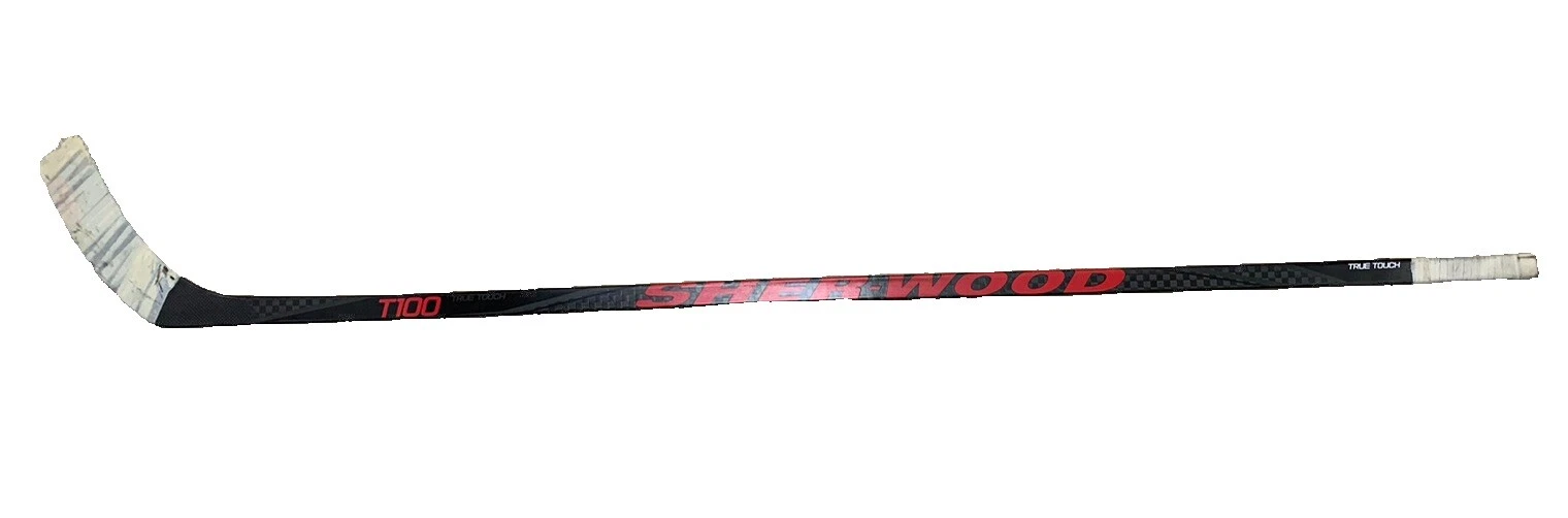 SHERWOOD T100 TRUE BEAUCHEMIN PRO STOCK GAME USED COMPOSITE HOCKEY STICK LEFT COLLECTIBLE MEMORABILIA