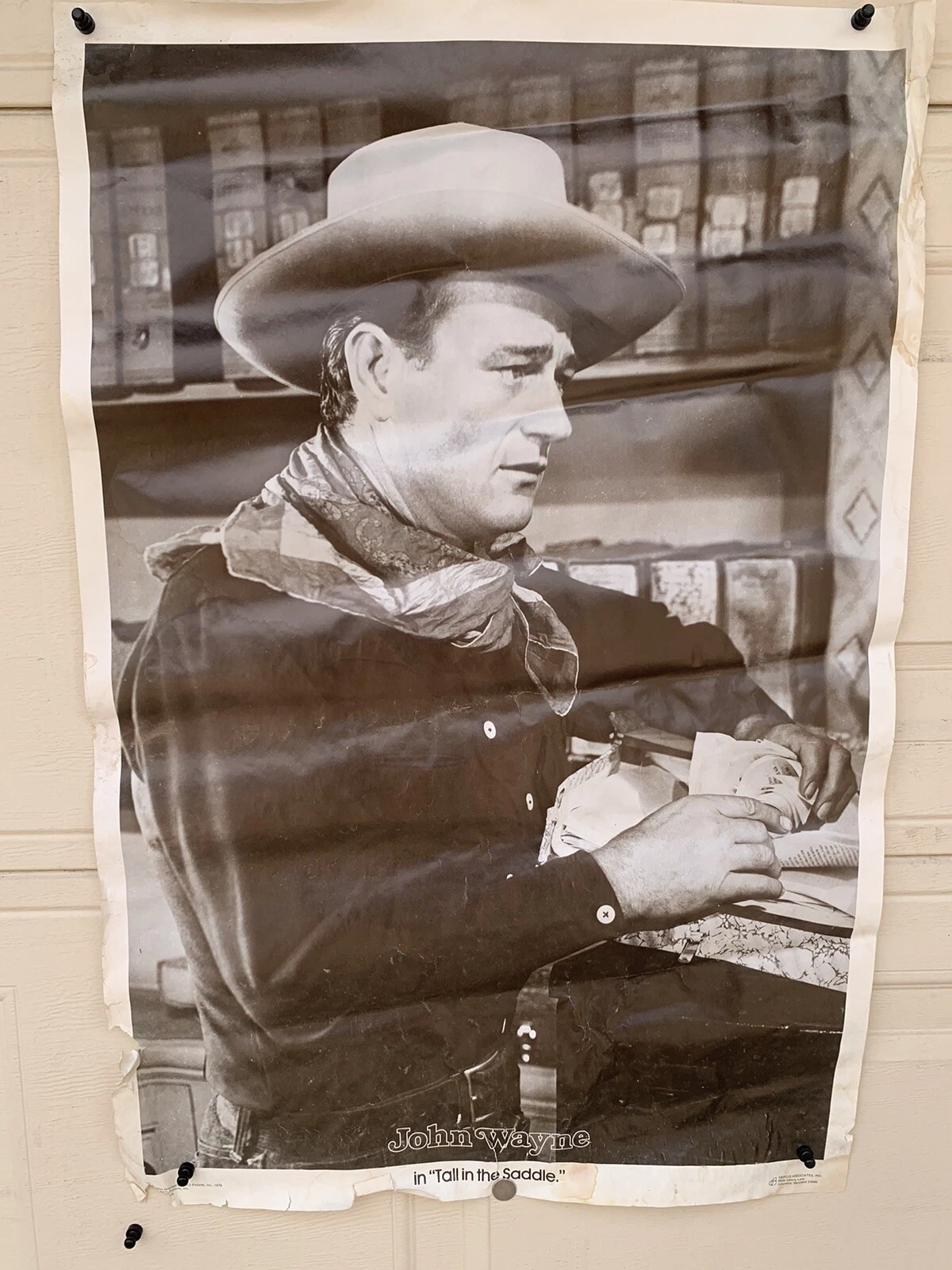 John Wayne Tall In The Saddle Movie Poster 1979 ORIGINAL 23