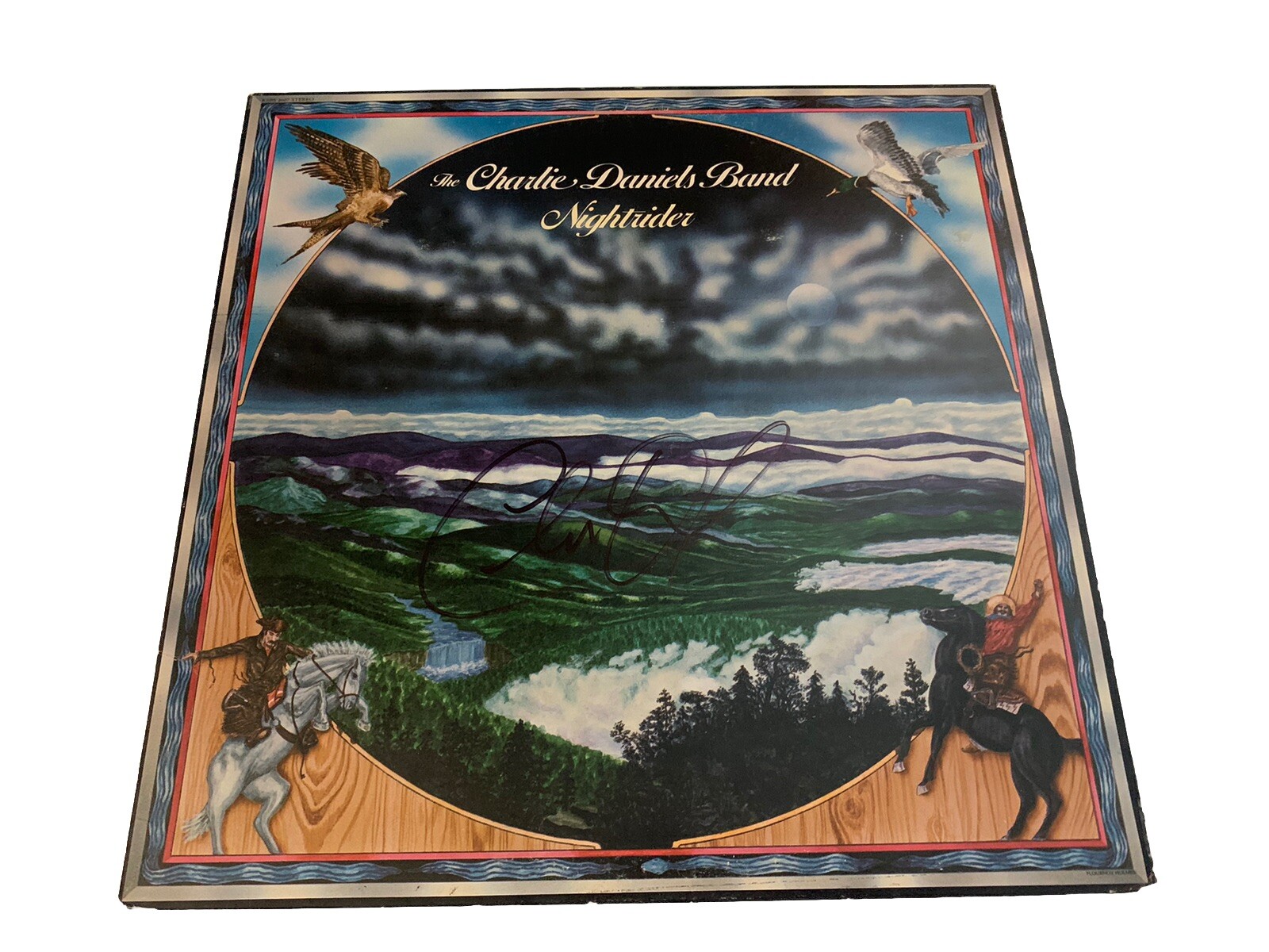 Charlie Daniels Signed Autographed Nightrider LP Album BAS Certified