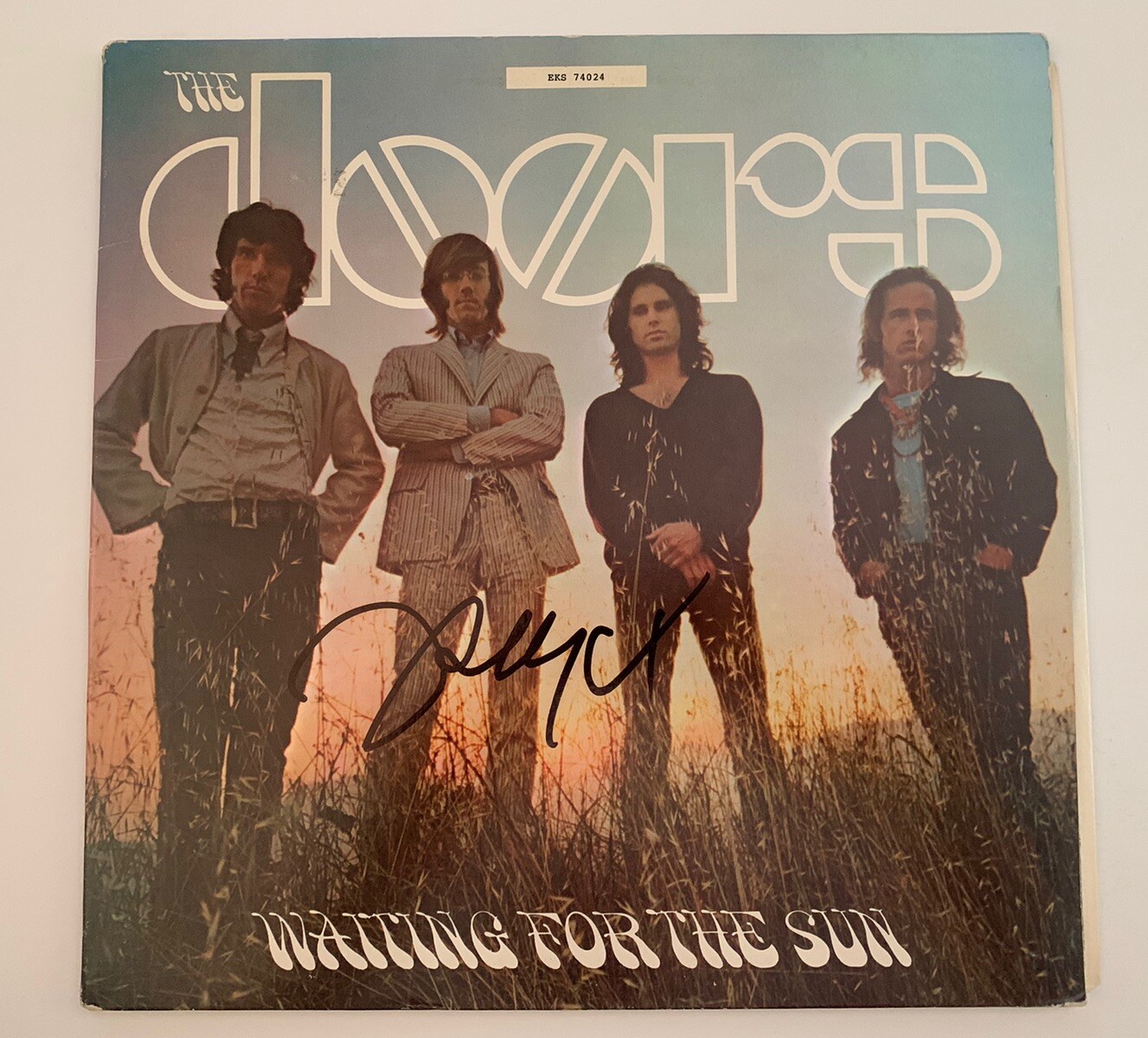 Robby Krieger The Doors Waiting For Sun Signed Autograph LP Album BAS Certified