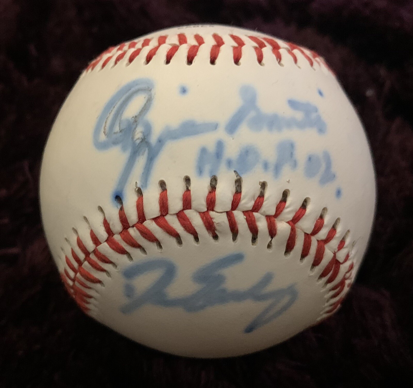 Ozzie Smith & Damian Easley Signed Autographed Baseball Ball BAS Guaranteed