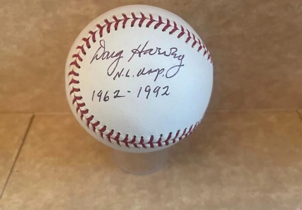 DOUG HARVEY N.L. UMPIRE 62-92 SIGNED AUTO M.L. BASEBALL BECKETT AUTH