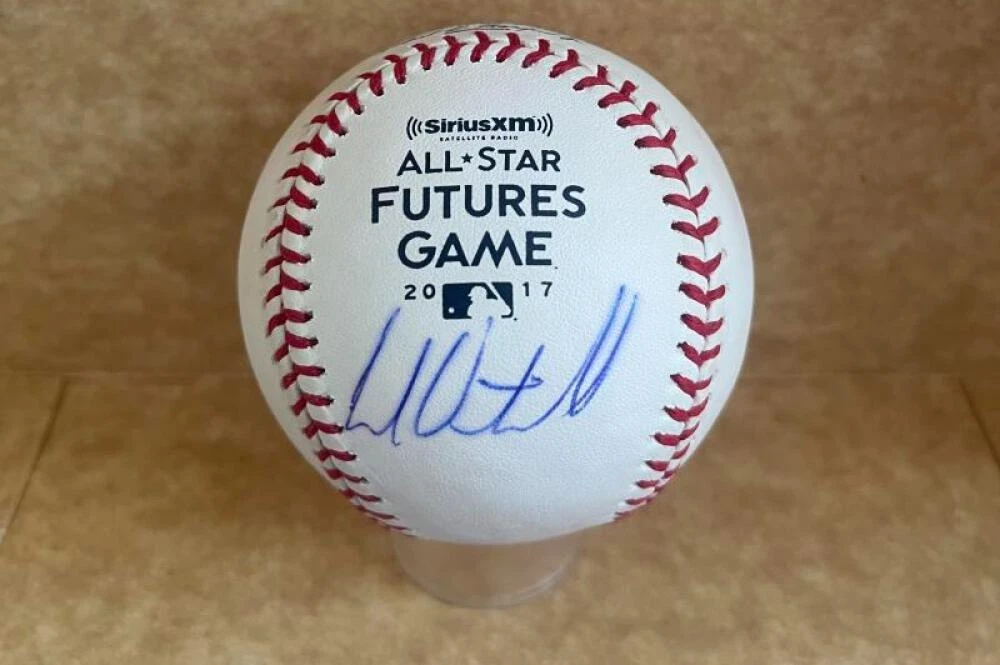 CAL QUANTRILL PADRES SIGNED AUTO 2017 FUTURES GAME BASEBALL BECKETT AUTH