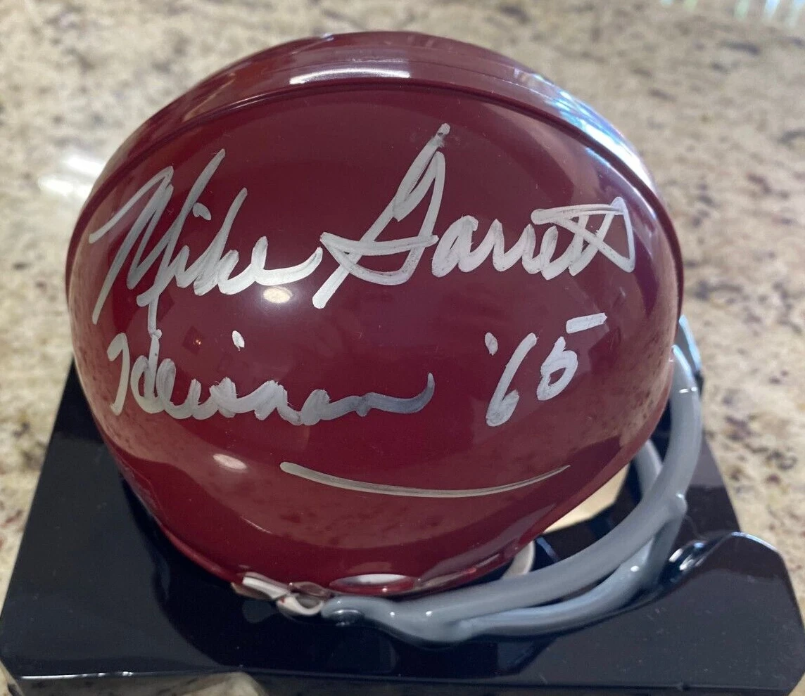 MIKE GARRETT USC HEISMAN 65 SIGNED AUTOGRAPHED 2 BAR MINI HELMET BECKETT