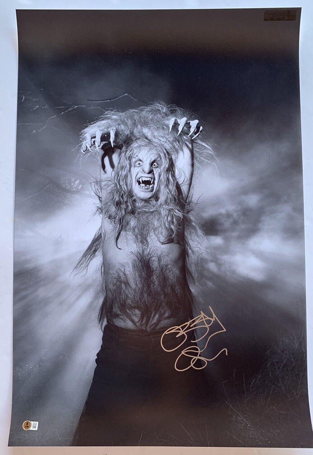 Ozzy Osbourne Black Sabbath MUSEUM PIECE Signed 20x30 Photo Beckett Witnessed 11