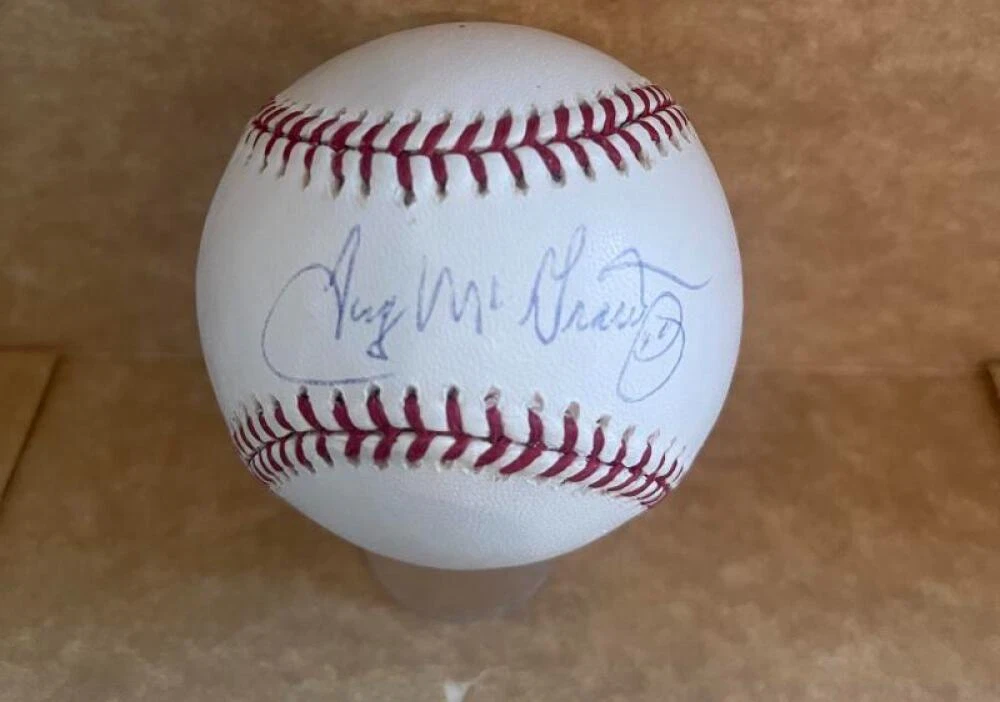 TUG MCGRAW METS/PHILLIES SIGNED AUTOGRAPHED N.L. BASEBALL BECKETT AUTH