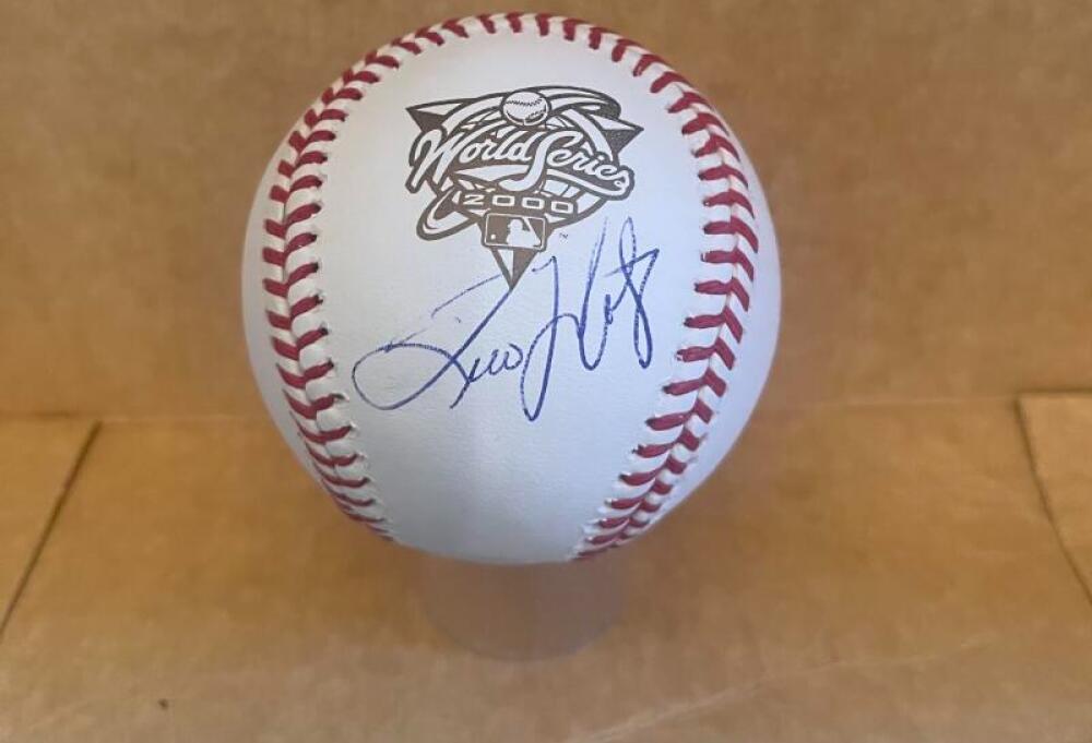 TINO MARTINEZ SIGNED AUTOGRAPHED 2000 WS BASEBALL BECKETT AUTH