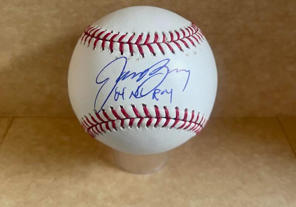 JASON BAY PIRATES 04 NL ROY SIGNED AUTOGRAPHED M.L. BASEBALL BECKETT AUTH