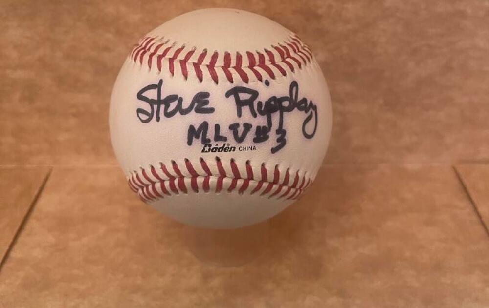 STEVE RIPLEY UMPIRE SIGNED AUTO SPORTS MAX BASEBALL BECKETT AUTH