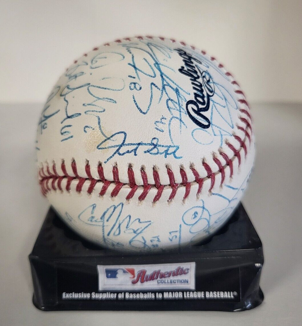 GIANCARLO STANTON YANKEES SIGNED AUTOGRAPHED MARLINS TEAM SIGNED BALL W/COA