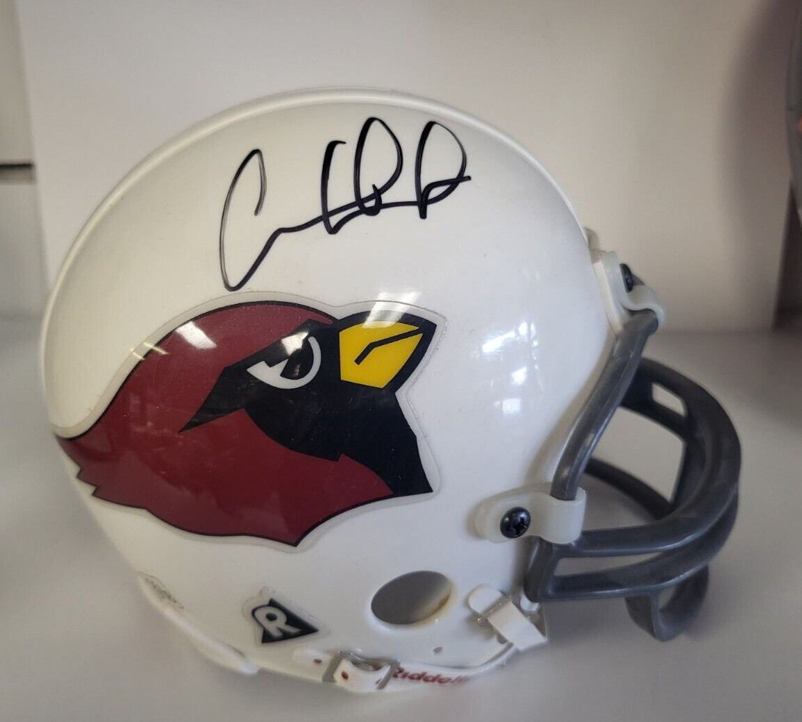 ANDRE WADSWORTH ARIZONA CARDINALS  SIGNED AUTO RIDDELL MINI HELMET W/ COA
