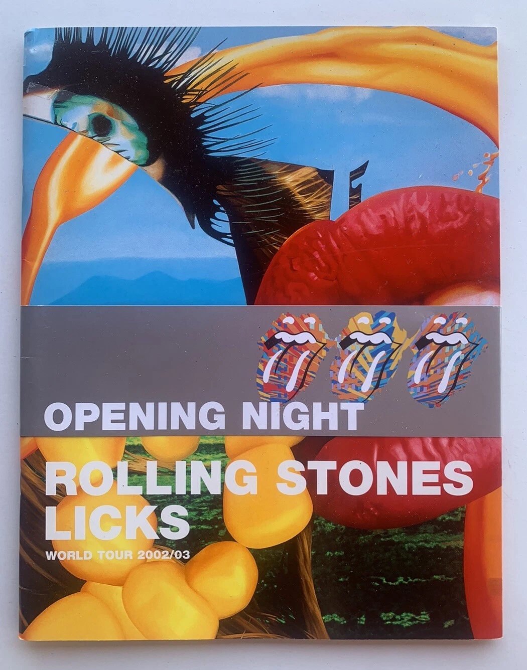 ROLLING STONES 2002-03 LICKS OPENING NIGHT Tour Concert Program Tour Book