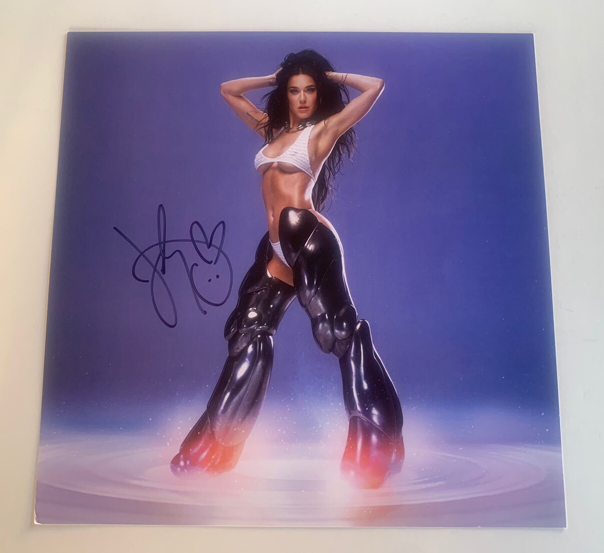 Katy Perry Autographed Signed LP Record Flat Insert Beckett Certified
