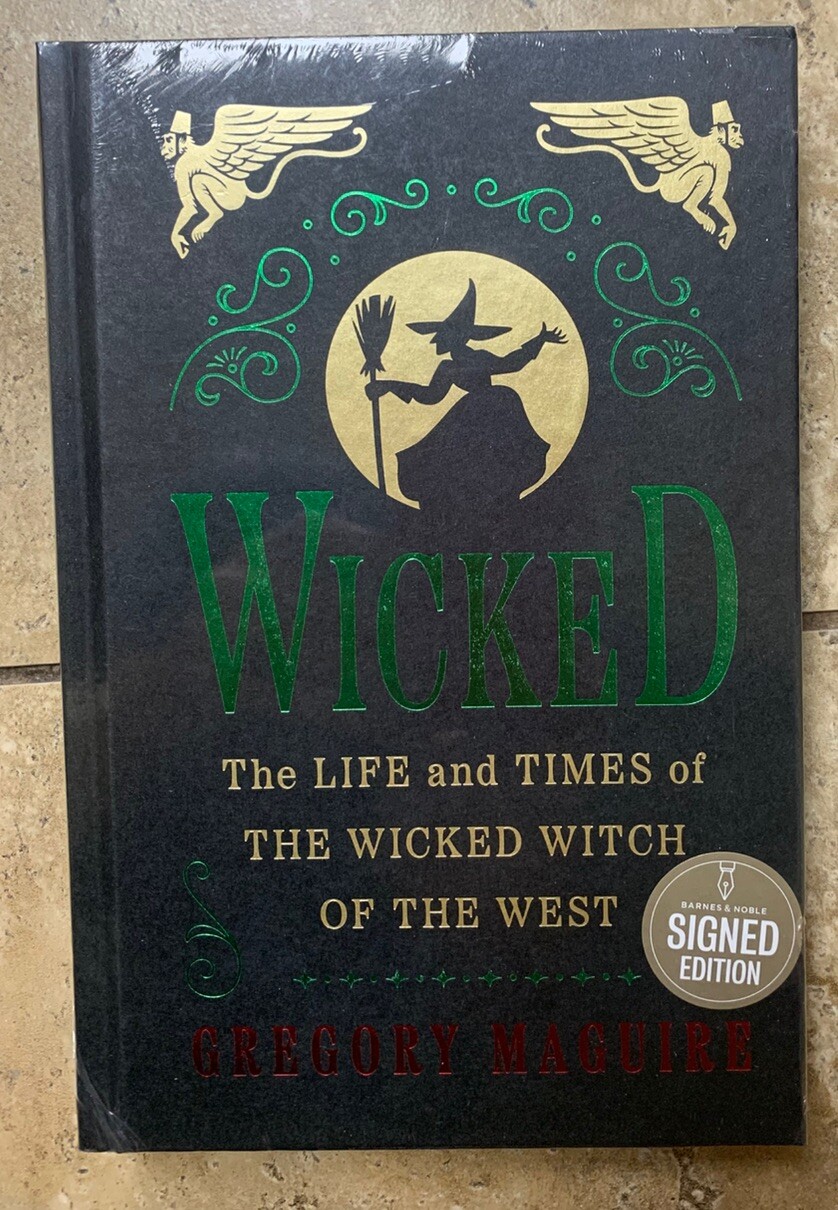 Wicked Collector’s Edition Signed Autographed Gregory Maguire Book  New Sealed