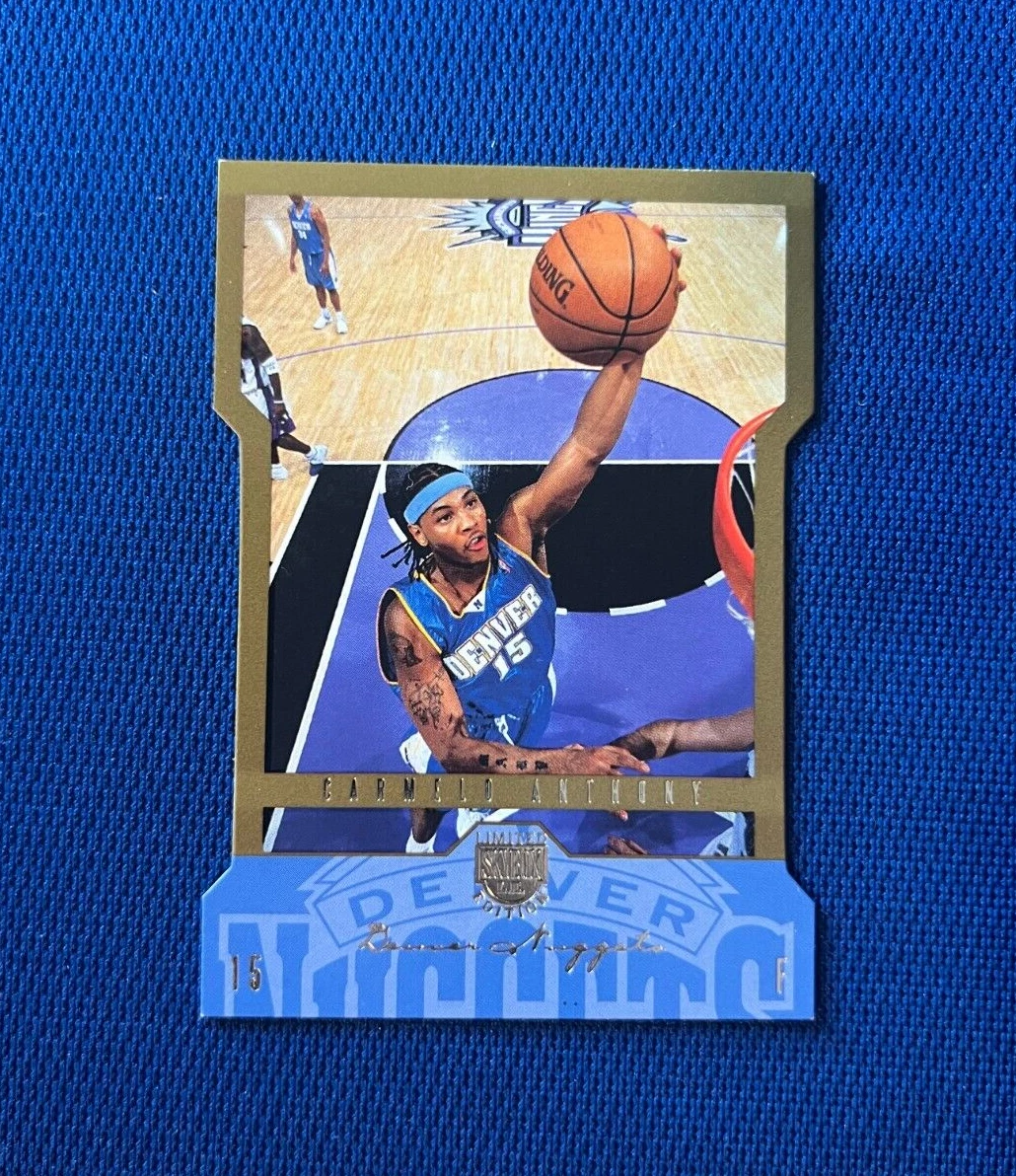 2004-05 SKYBOX LIMITED CARMELO ANTHONY DENVER NUGGETS GOLD DIE-CUT CARD /150 #23
