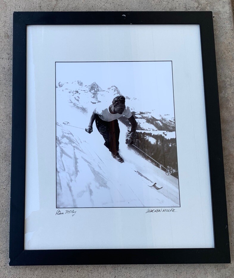 Dave McCoy Ski Skier 11x14 Framed Photo Signed By Dave McCoy & Warren Miller