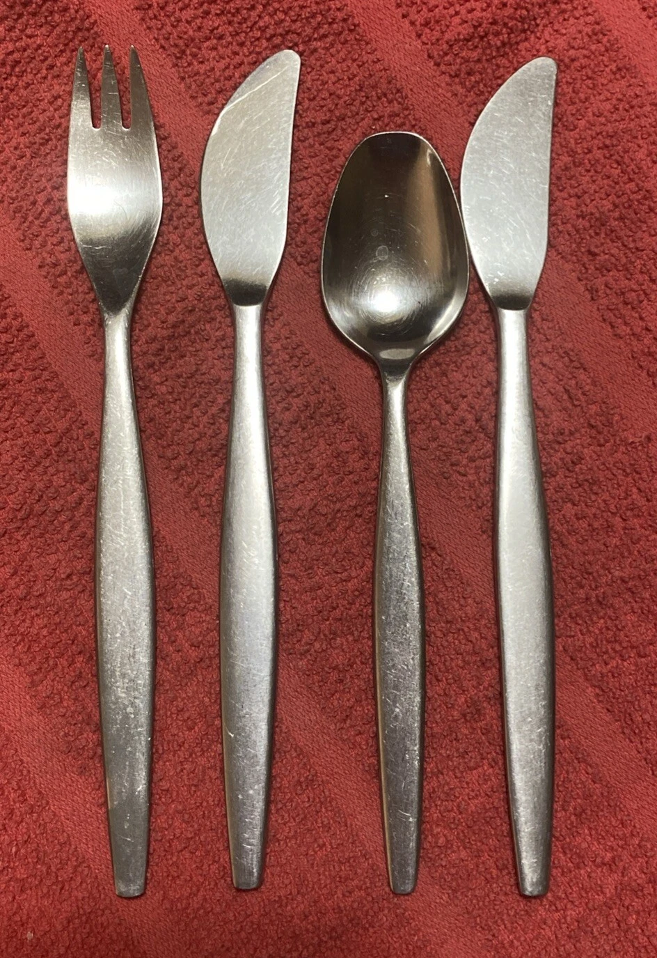 GENSE EXTRA STAINLESS FOCUS SWEDEN FLATWARE SET SPOON FORK KNIFE COLLECTIBLE MEMORABILIA