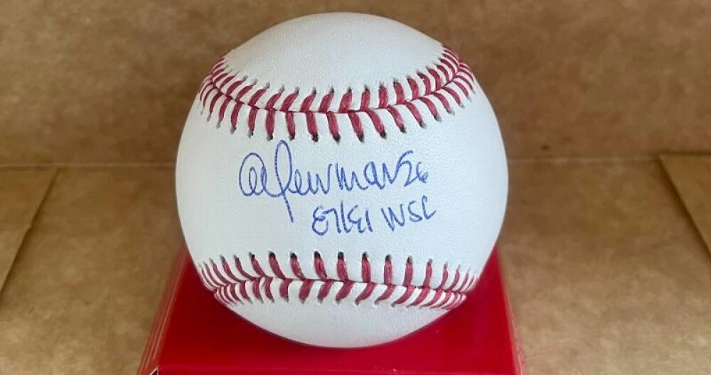 AL NEWMAN TWINS 87/91 WSC SIGNED AUTOGRAPHED M.L. BASEBALL BECKETT AUTH