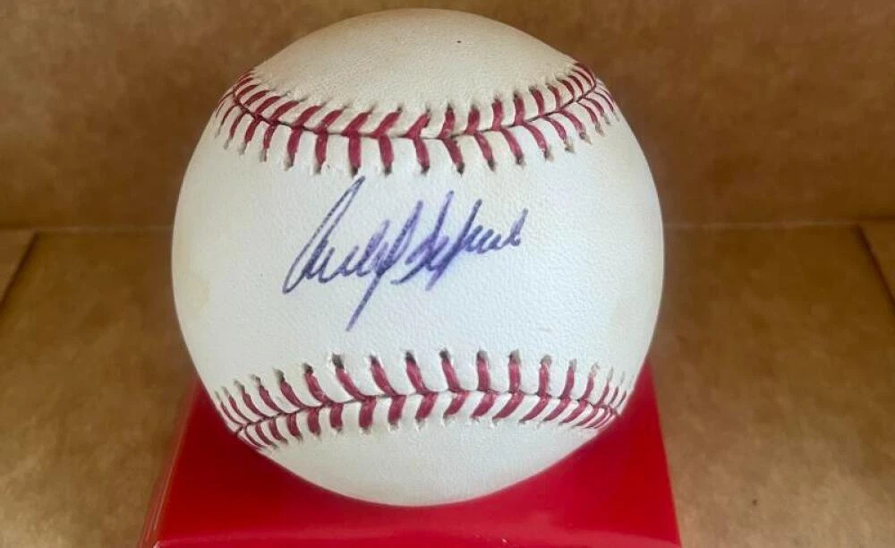 CARLOS DELGADO METS/BLUE JAYS  SIGNED AUTOGRAPHED M.L. BASEBALL BECKETT AUTH