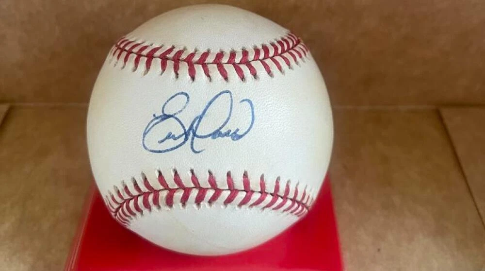 ERIC DAVIS REDS/TIGERS  SIGNED AUTOGRAPHED A.L. BASEBALL BECKETT AUTH