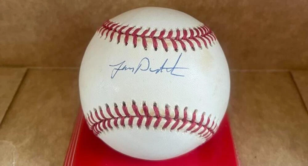 LENNY DYKSTRA METS/PHILLIES SIGNED AUTOGRAPHED N.L. BASEBALL BECKETT AUTH