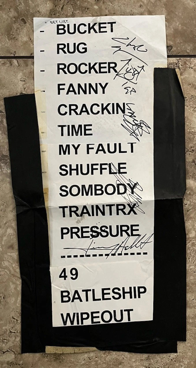 Izzy Stradlin & The JuJu Hounds Signed Autographed Concert Used Set List