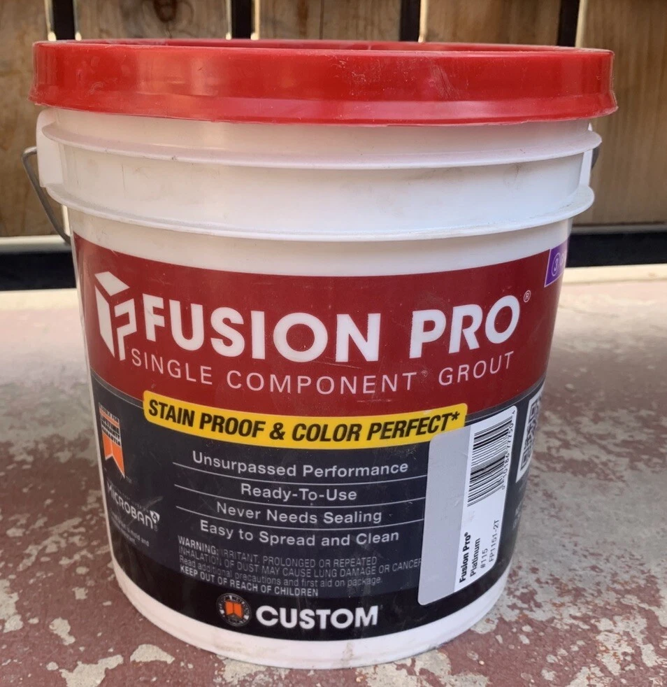 Fusion Pro Single Component Stain Proof Grout -  #115 Platinum 1 Gallon NEW