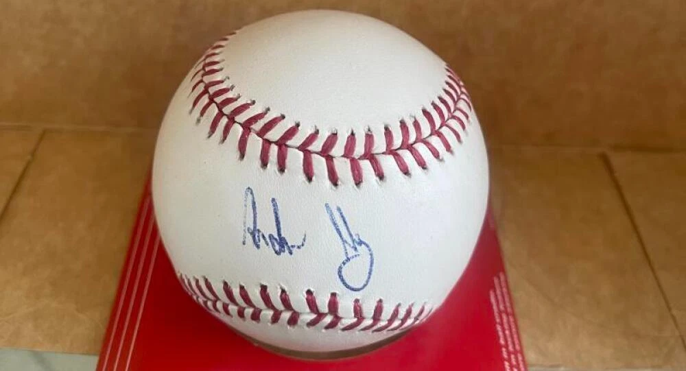 ANDREW HEANEY DODGERS/PIRATES  SIGNED AUTOGRAPHED M.L. BASEBALL BECKETT AUTH