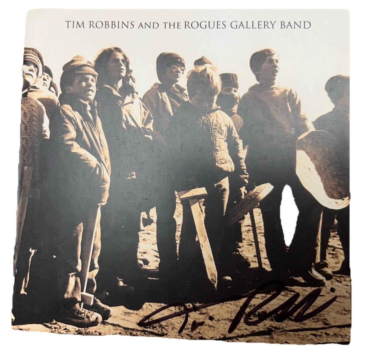 Tim Robbins Rogues Band Autographed Signed CD Cover PSA