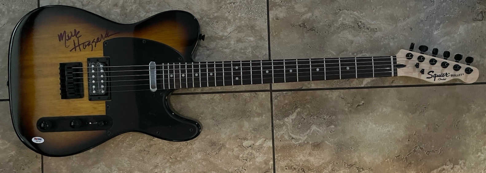 Merle Haggard BODY Signed Electric Autographed  Guitar PSA Certified