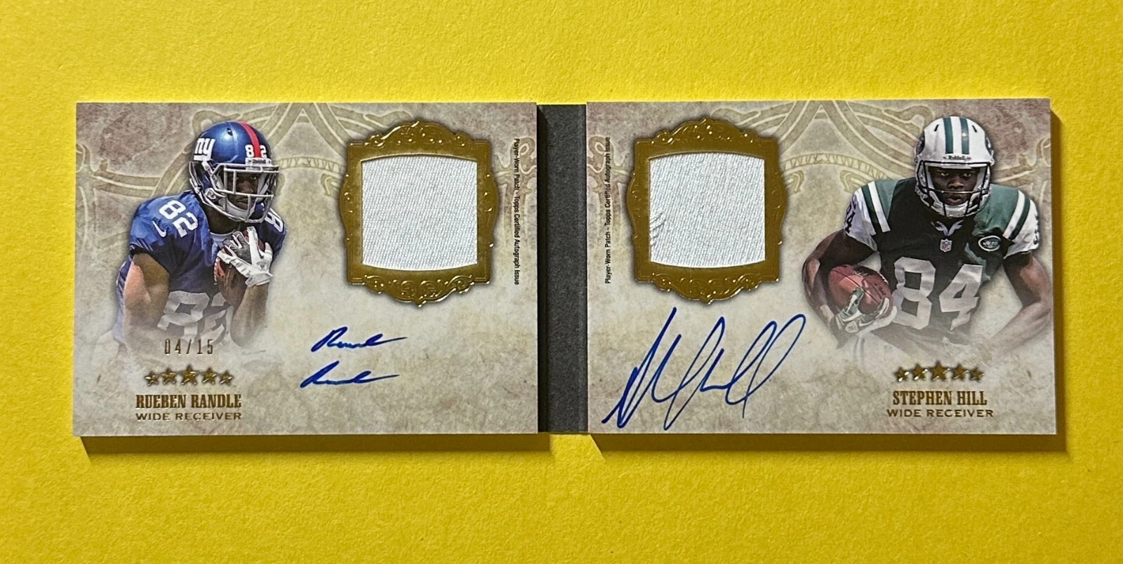 2012 TOPPS FIVE STAR RUEBEN RANDLE STEPHEN HILL AUTO PATCH BOOK /15 #FSFDAP-RH