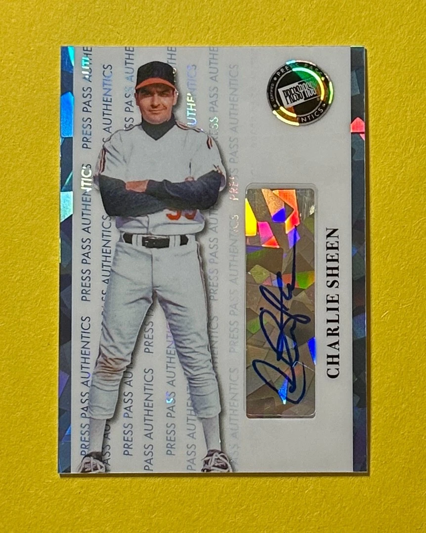 2024 LEAF PRESS PASS CHARLIE SHEEN AUTOGRAPH /10 #PP-CS1