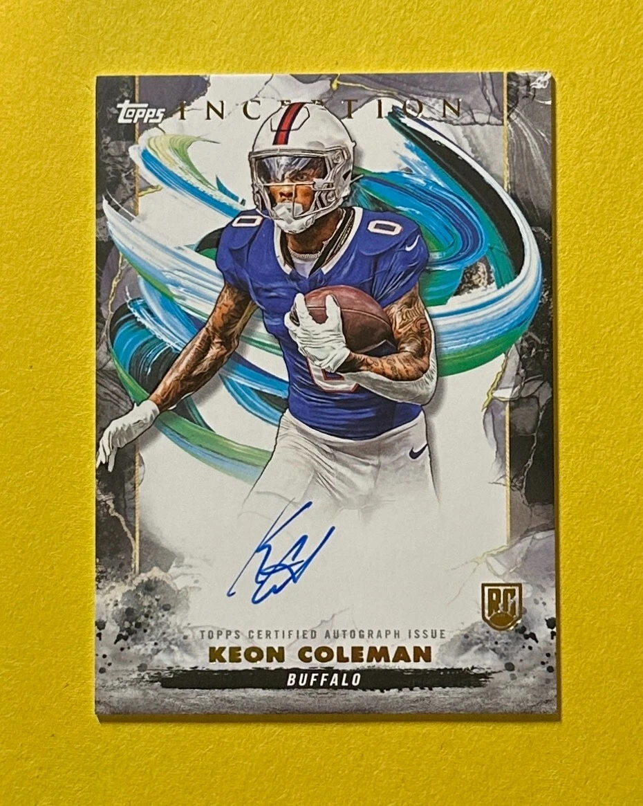 2024 TOPPS INCEPTION KEON COLEMAN ROOKIE AUTO #RA-KC BILLS
