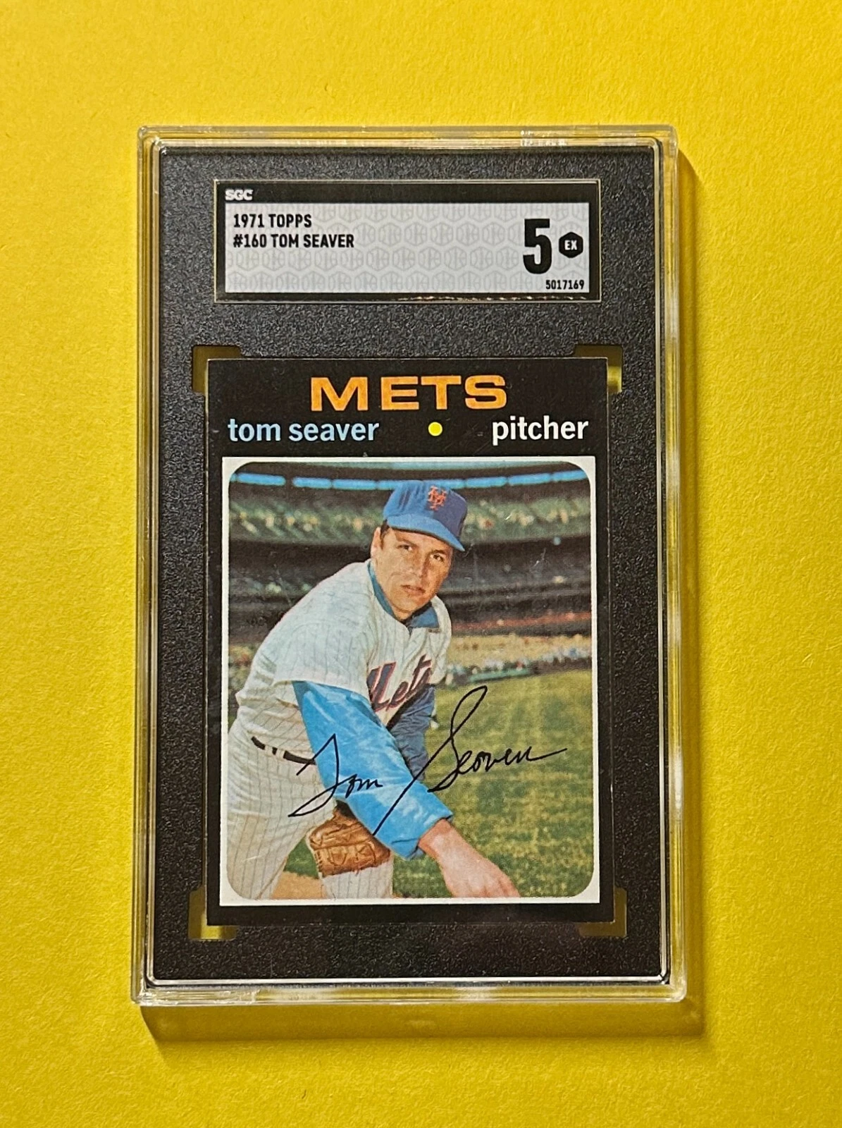 1971 TOPPS TOM SEAVER #160 SGC EX 5 METS